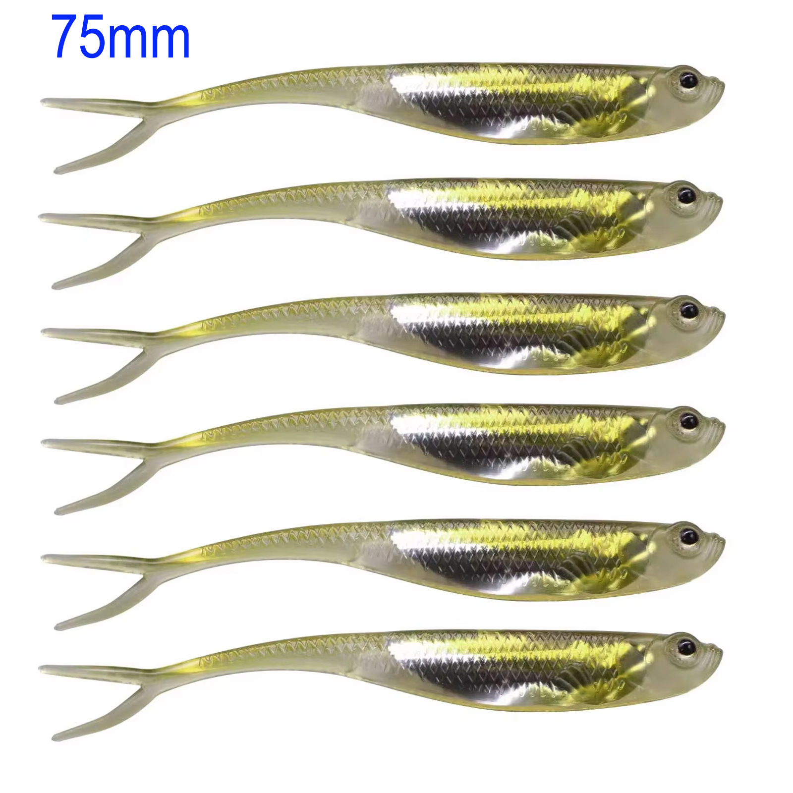 Fishing Lure Jerkbait - 12pcs Soft Bait 75mm 1.8g Jerk