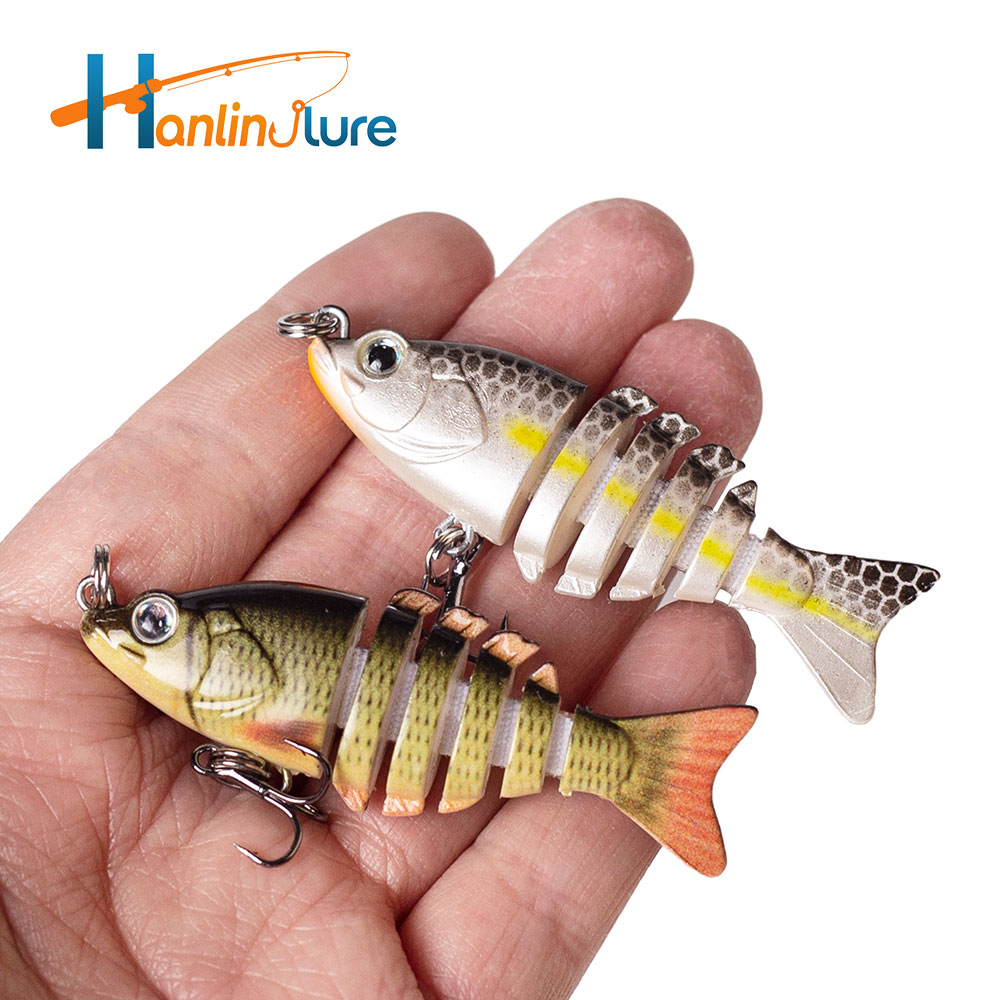 Fishing Lure Popper - Mini Multi Jointed 6cm/4.7g Wobbler 6