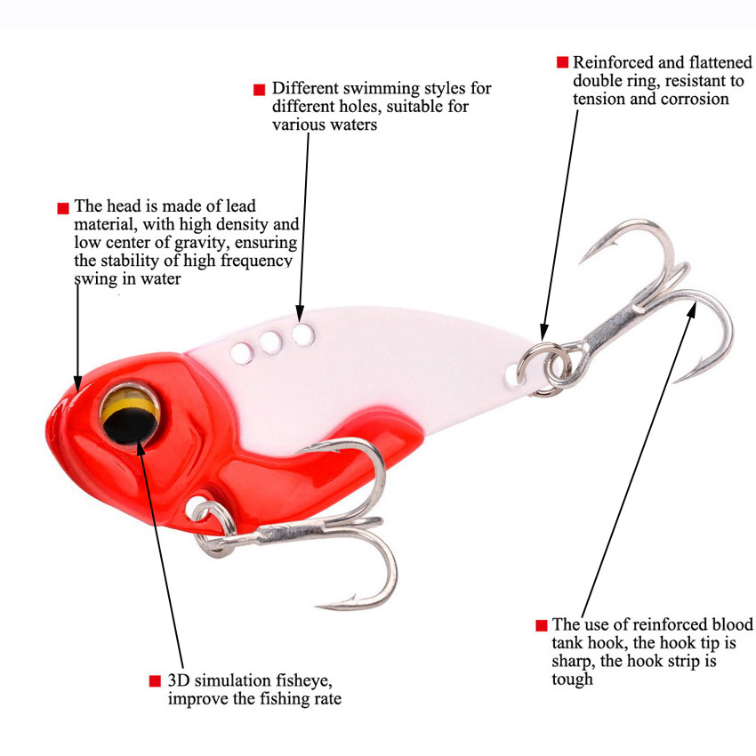6pcs Metal VIB Fishing Lures 7 - Fishing Lure Blade Bait recensie en prijs