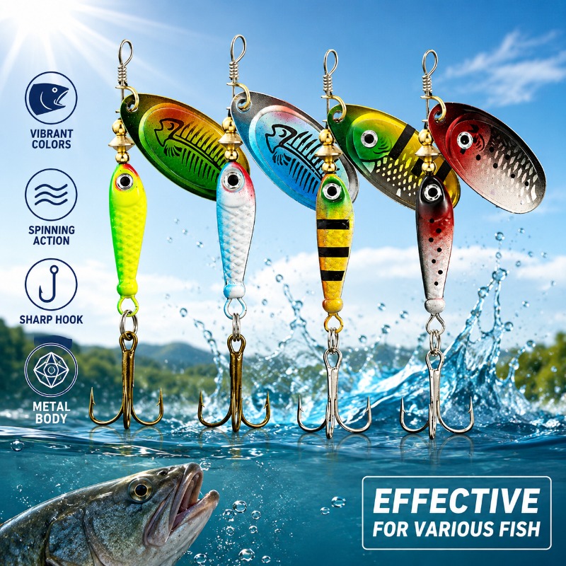 Fishing Spinner Lure Metal Rot - Fishing Lure Blade Bait recensie en prijs