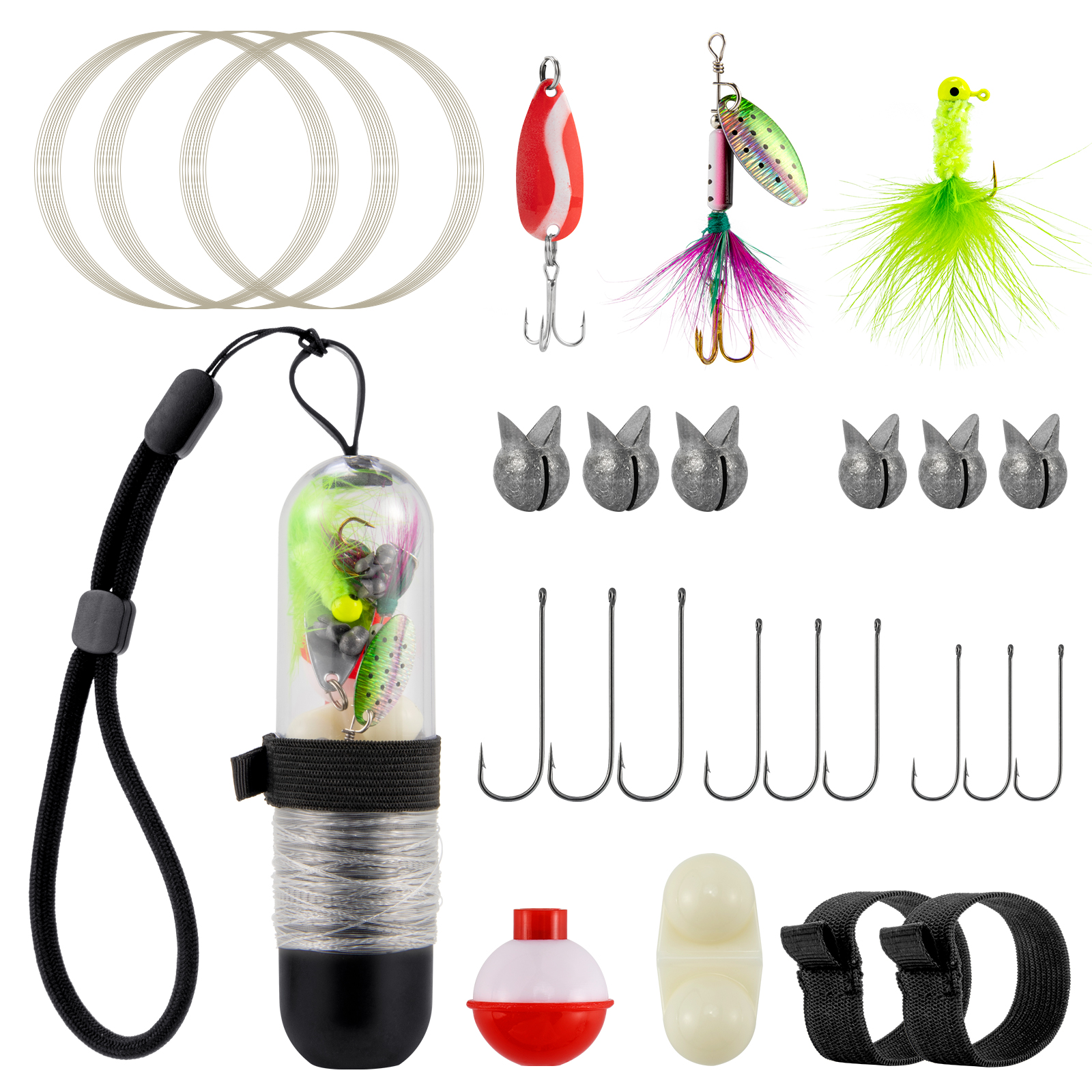 25pcs Survival Fishing Kit Poc - Fishing Lure Spinner recensie en prijs
