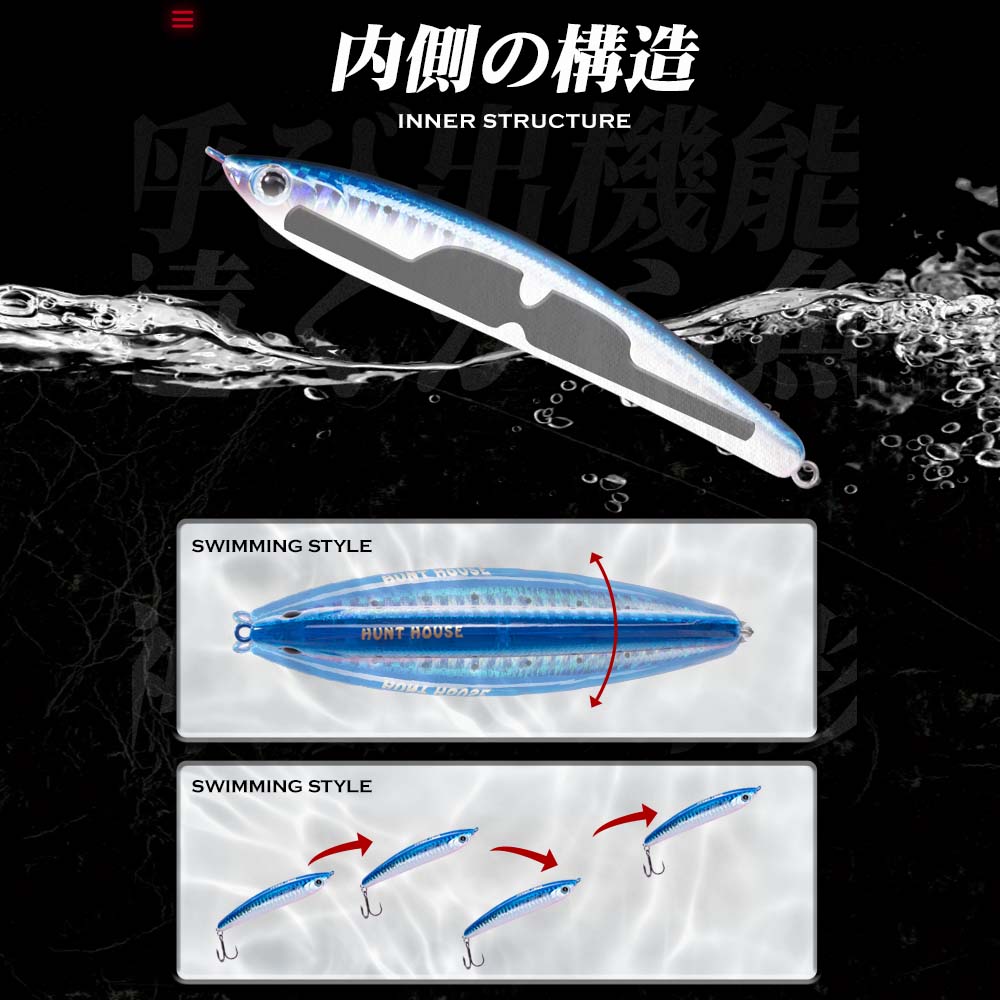 Hunthouse Sinking Pencil Hard  - Fishing Lure Jerkbait recensie en prijs