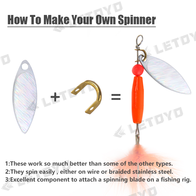 LETOYO 100pcs Folded Clevises  - Fishing Lure Making Kit recensie en prijs