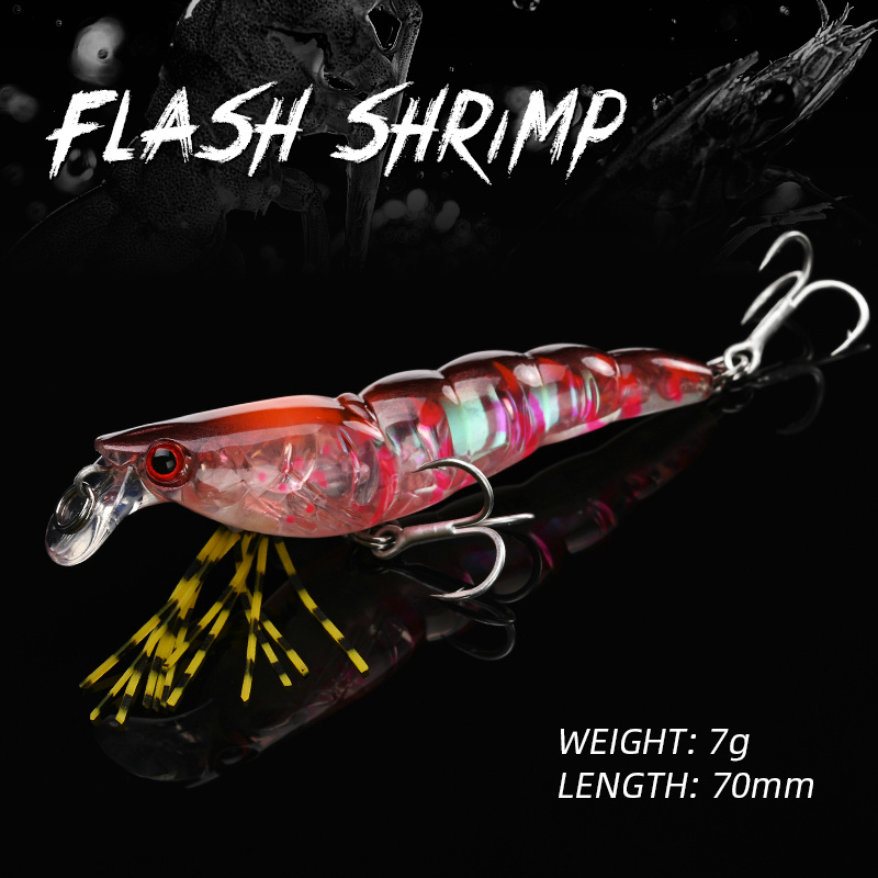 ALLBLUE 3D Flash Shrimp 70mm 7 - Fishing Lure Buzzbait recensie en prijs