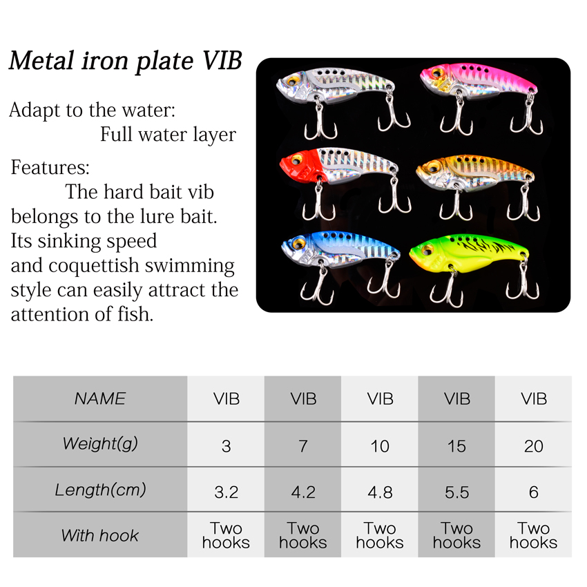 6pc/lot  7/10/15/20G Hard Meta - Fishing Lure Blade Bait recensie en prijs