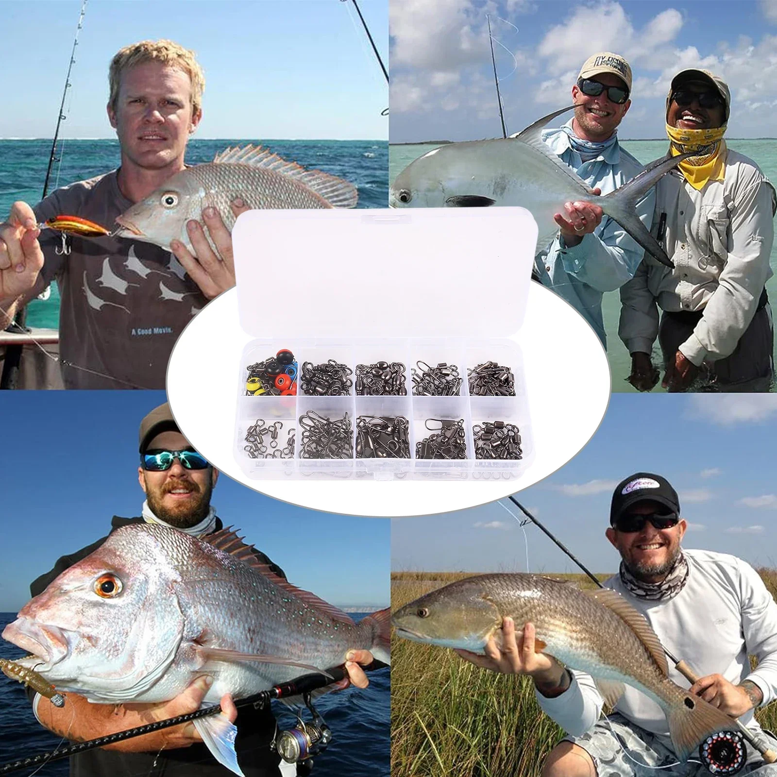 115pcs Fishing Swivel Connecto - Fishing Lure Kit recensie en prijs