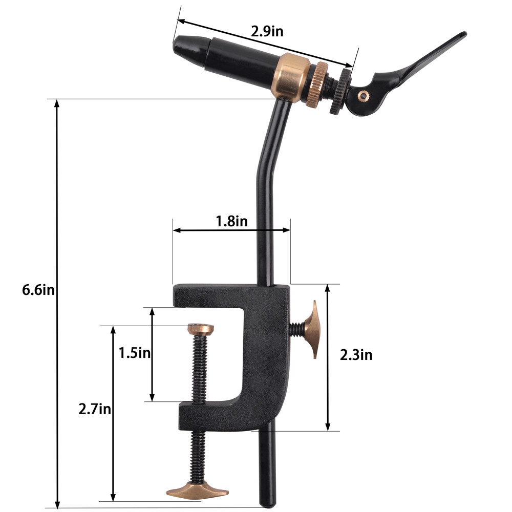 Rotary Fly Tying Vise Tool Saf - Fishing Lure Jig recensie en prijs