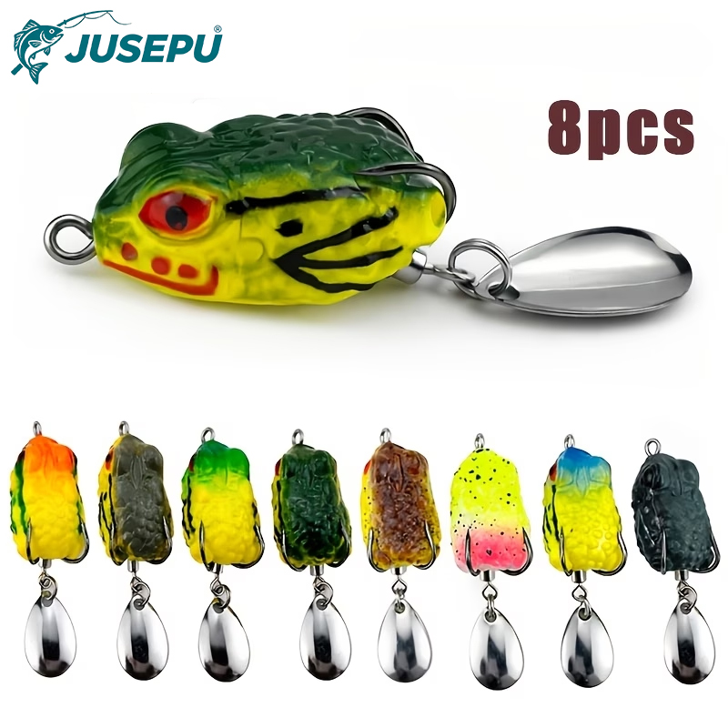 8pcs Topwater Frog Fishing Lur - Fishing Lure Blade Bait recensie en prijs