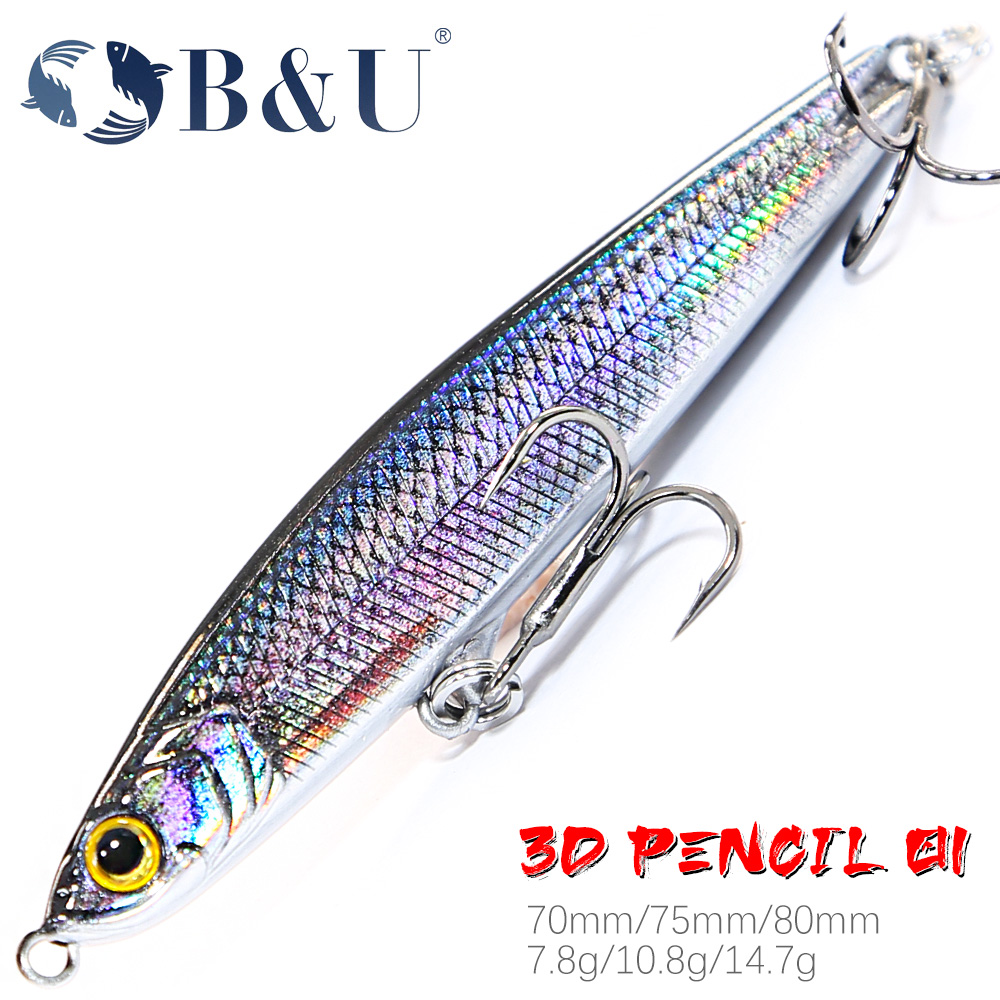 B&U Sinking Pencil Jerk Fishin - Fishing Lure Jerkbait recensie en prijs