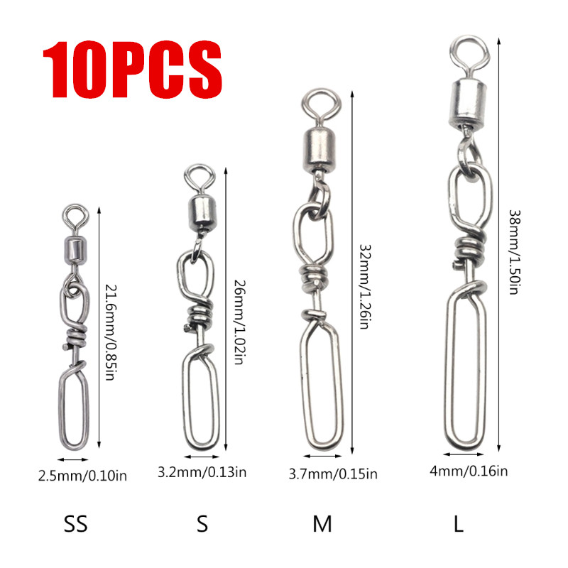 10Pcs Stainless Steel Quick Sn - Fishing Lure Making Kit recensie en prijs