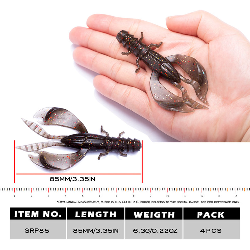 4/8pcs 80mm/6.5g Soft Silicon  - Fishing Lure Crankbait recensie en prijs