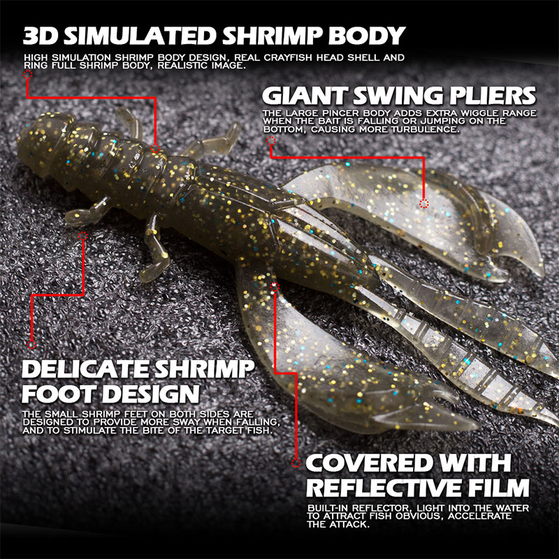 4/8pcs 80mm/6.5g Soft Silicon  - Fishing Lure Crankbait recensie en prijs