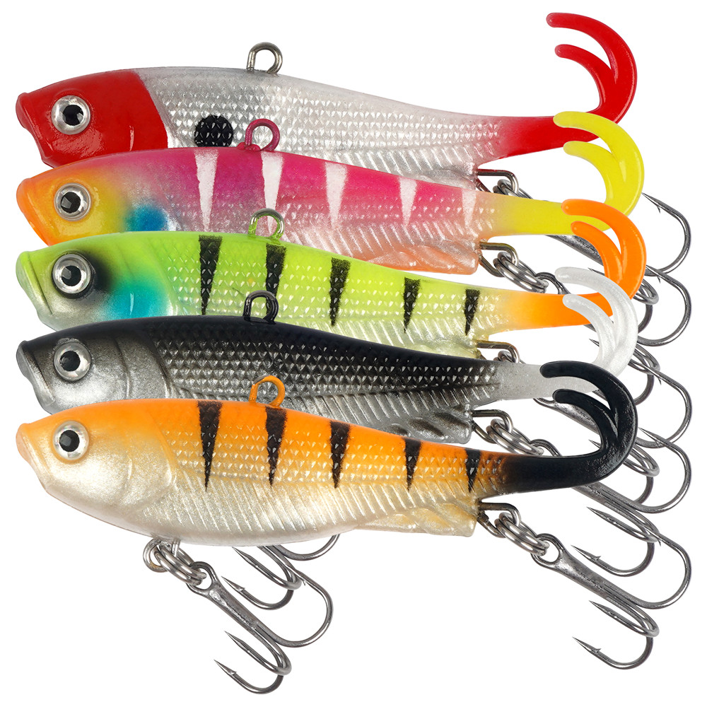 5Pcs Pre-Rigged Jig Head Wobbl - Fishing Lure Swimbait recensie en prijs