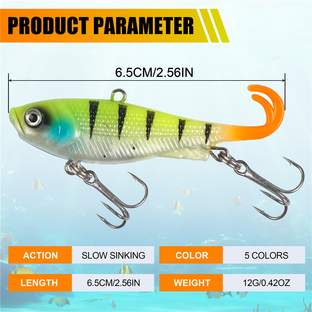 5Pcs Pre-Rigged Jig Head Wobbl - Fishing Lure Swimbait recensie en prijs
