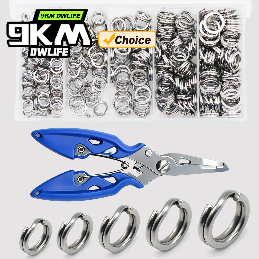 9KM Fishing Split Rings with P - Fishing Lure Making Kit recensie en prijs