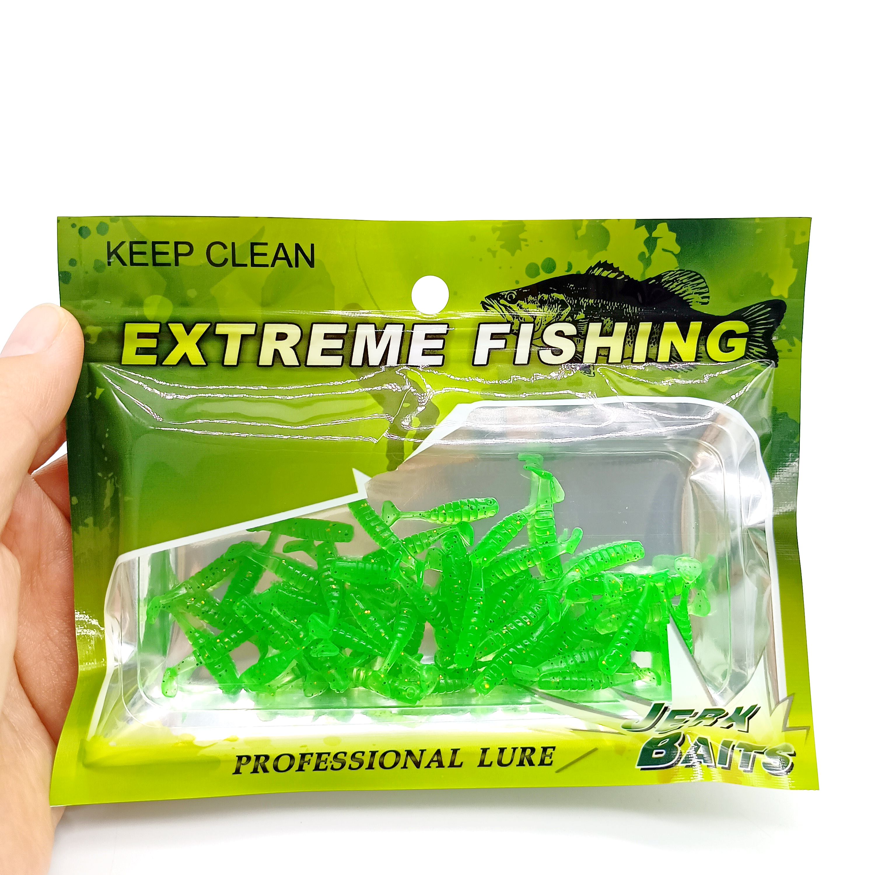 DUODUOYU 50PCS Mini T-tail Sof - Fishing Lure Soft Plastic recensie en prijs
