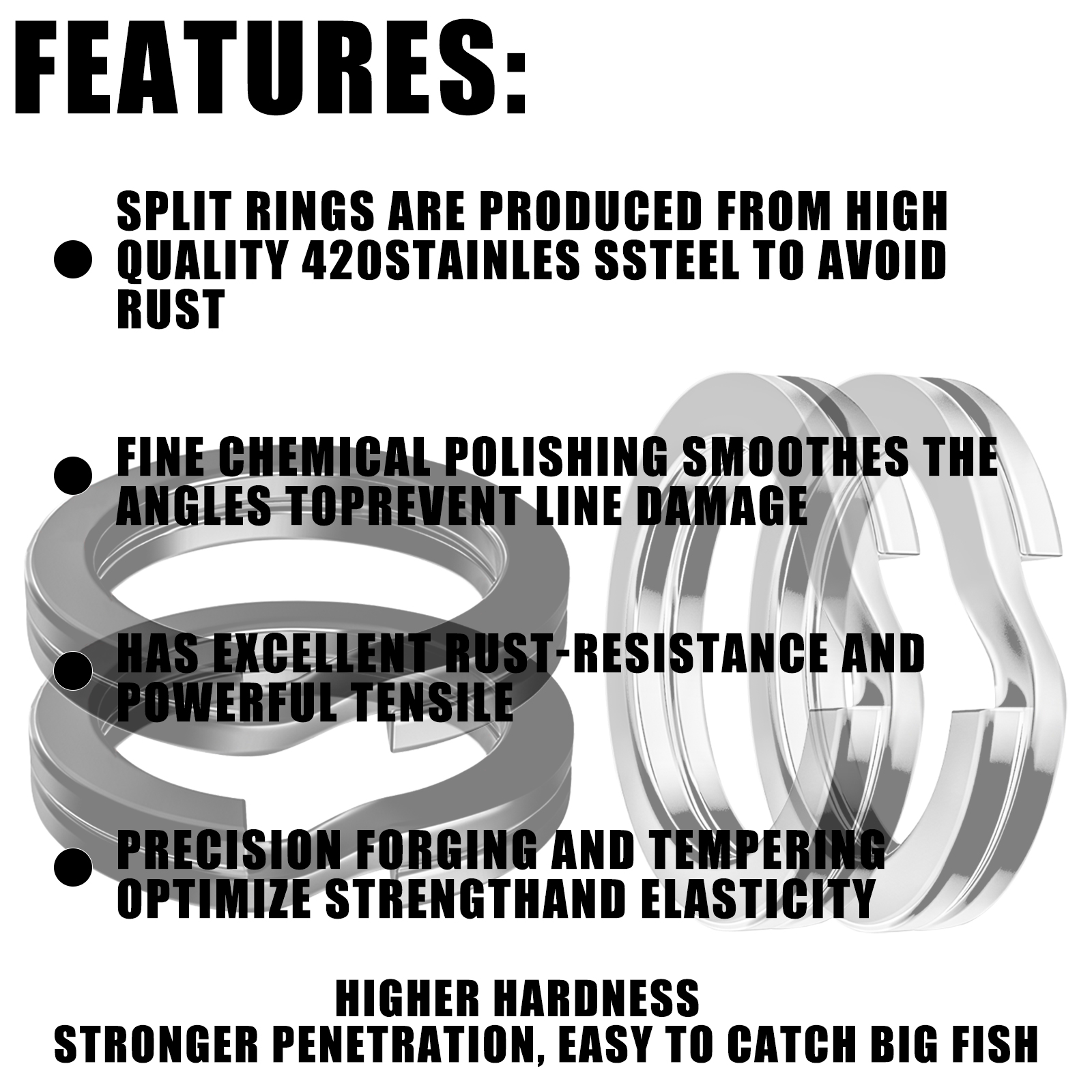 100pcs Fishing Split Rings Sta - Fishing Lure Making Kit recensie en prijs