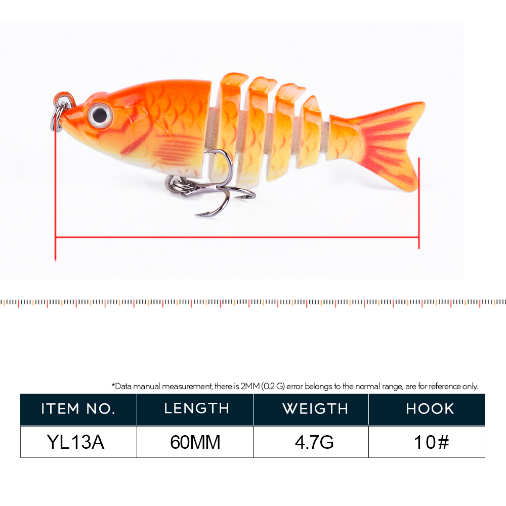 Mini Multi Jointed 6cm/4.7g Wo - Fishing Lure Popper recensie en prijs