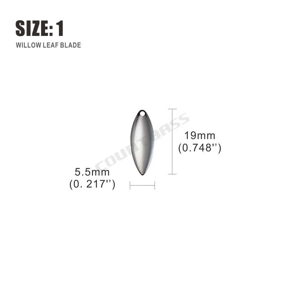 Countbass 50pcs Size 1-6 Nicke - Fishing Lure Blade Bait recensie en prijs