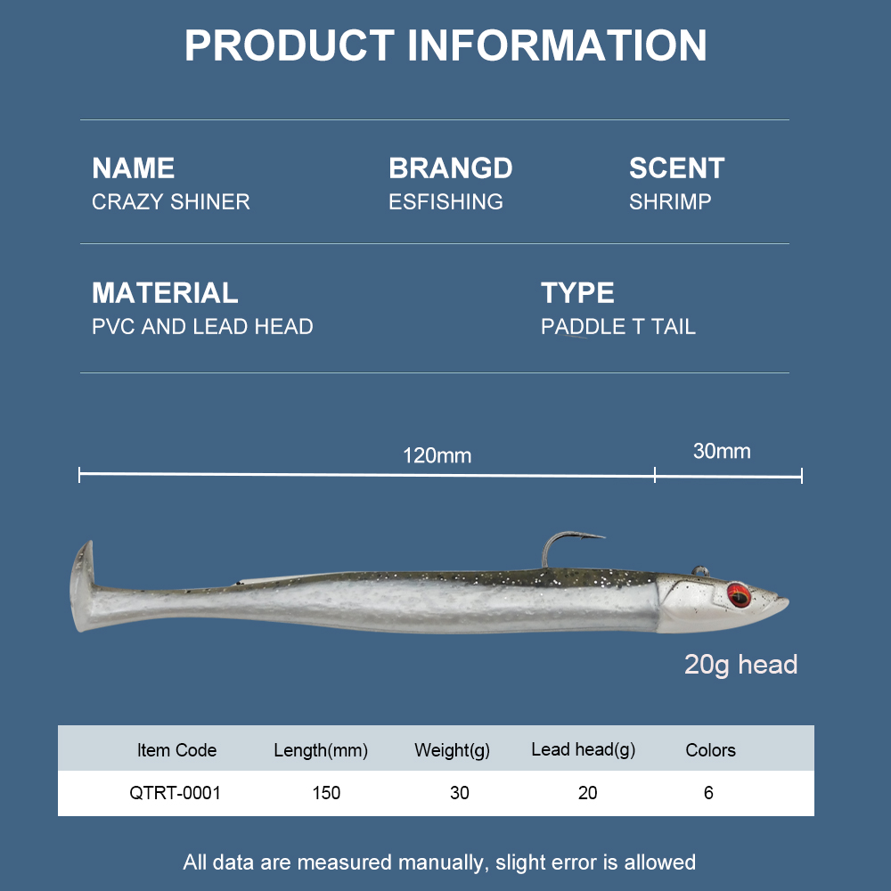 ESFISHING Soft Fishing Lures L - Fishing Lure Soft Plastic recensie en prijs