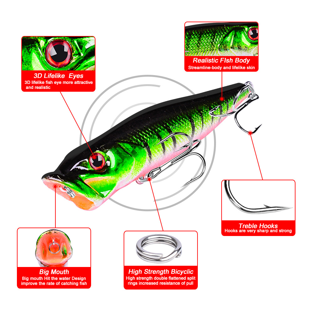 Hot Selling Popper Lure Topwat - Fishing Lure Popper recensie en prijs