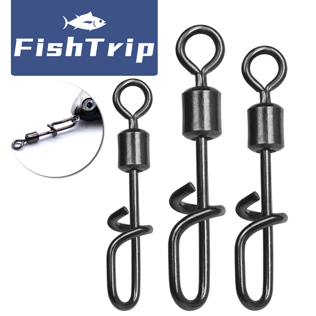 FishTrip Fishing Swivel Snap T - Fishing Lure Accessories recensie en prijs