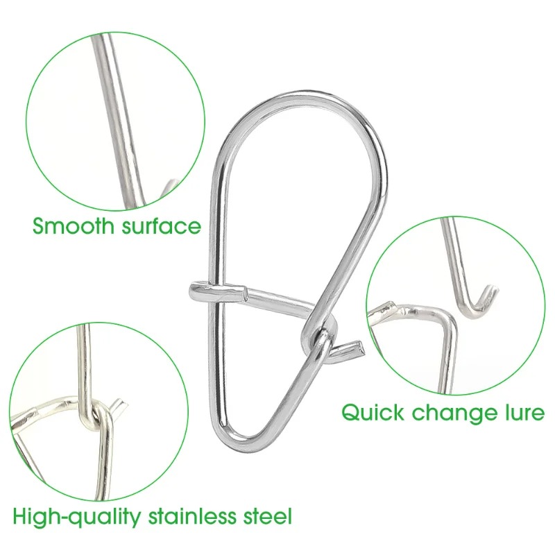 100PCS Stainless Steel Fishing - Fishing Lure Accessories recensie en prijs